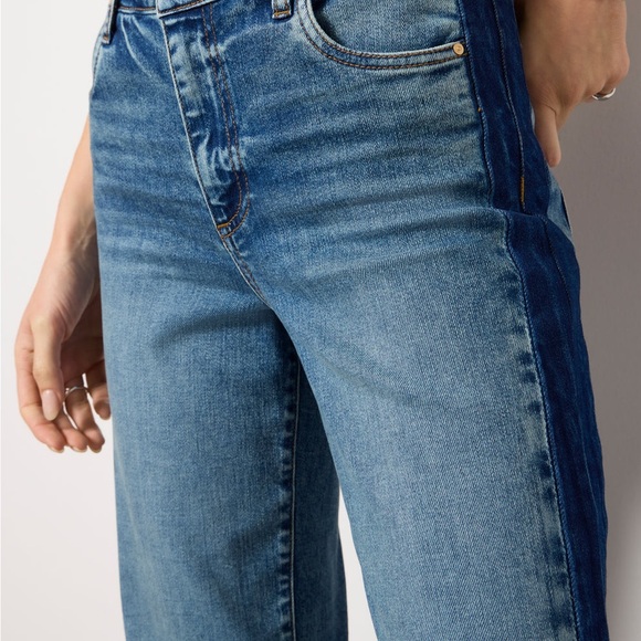 Kut from the Kloth Two-Tone Blue Flare Jeans - Picture 4 of 4